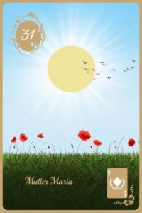 Karte 31 Die Sonne gratis online Kartenlegen mit den Lenormandkarten