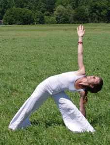 Sabine Cislik beim Yoga