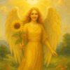Die Sonne mit Erzengel Uriel – Karte XIX aus dem Engel-Tarot der neuen Zeit von Udo Golfmann.