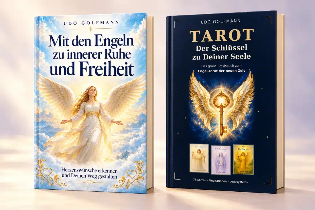 Die beiden Bücher von Udo Golfmann über Engel und Tarot